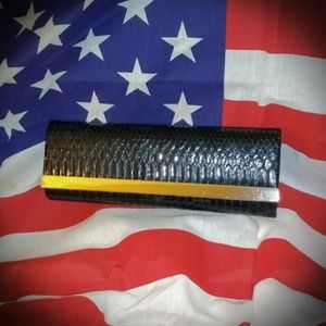 Classic dressy black with chrome trim clutch